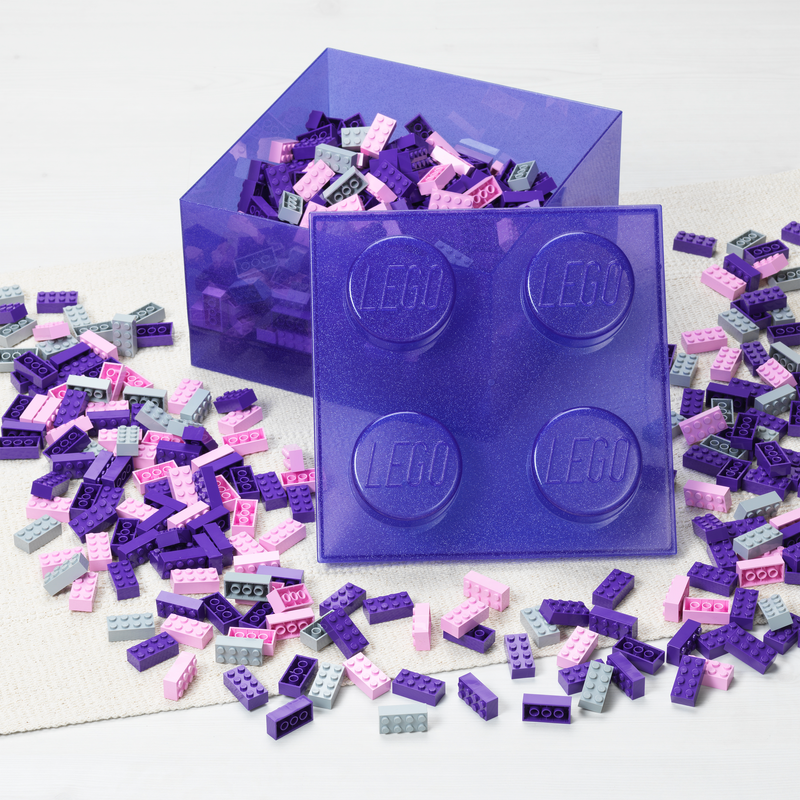Purple Clear Brick-Shaped Storage Box 5009339 Other Buy online