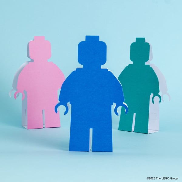 LEGO 5009897 Cartes en forme de minifigurine : 12 cartes découpées et enveloppes — visuel 4 sur 4