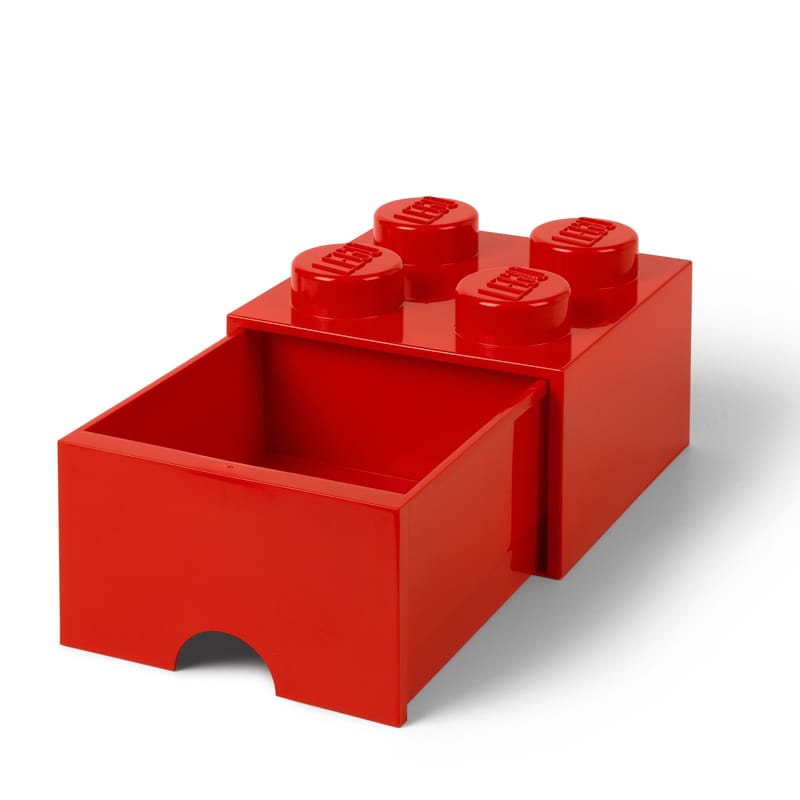 LEGO® 4-stud Bright Red Storage Brick Drawer