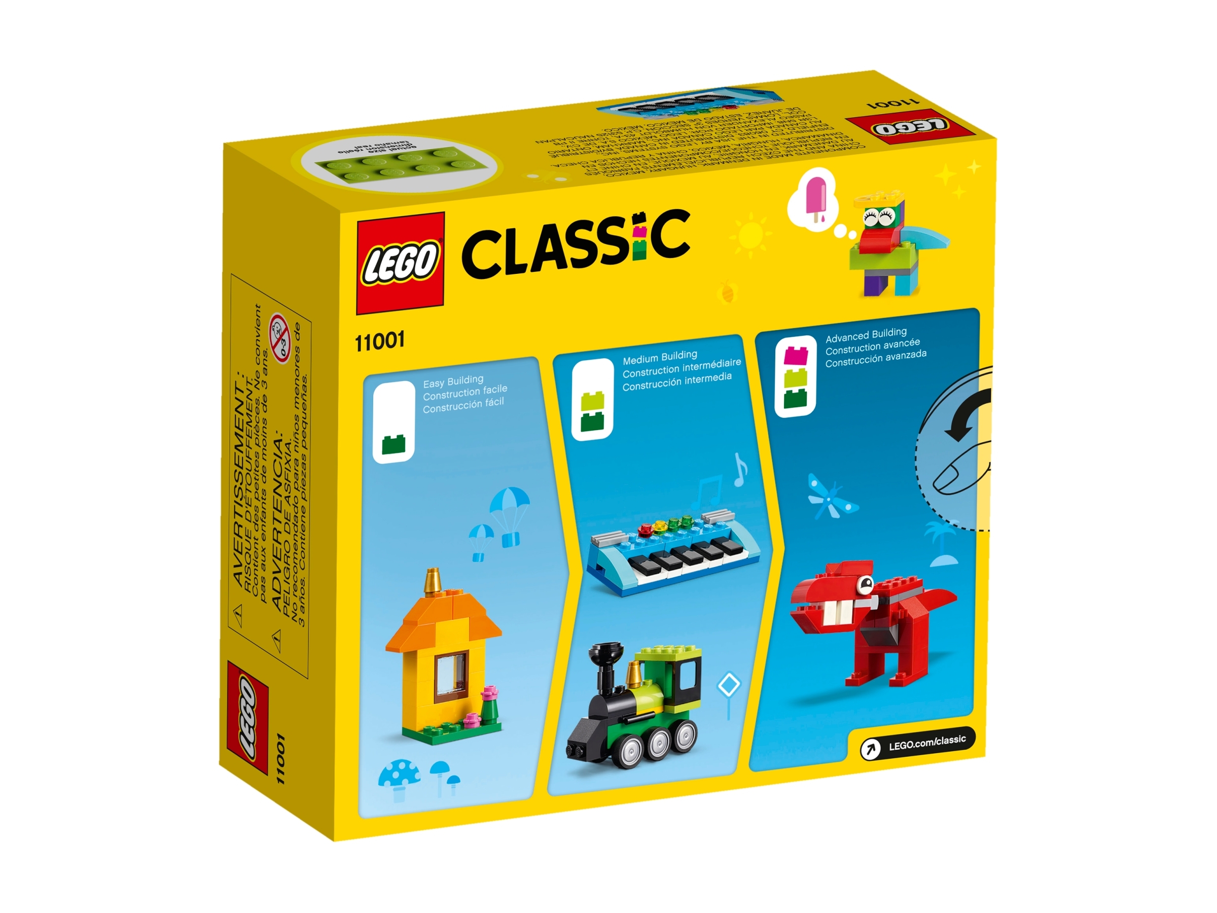 NEW Sealed LEGO 11001 CLASSIC Bricks & Ideas 123 Pcs Each 738 Pcs Total 