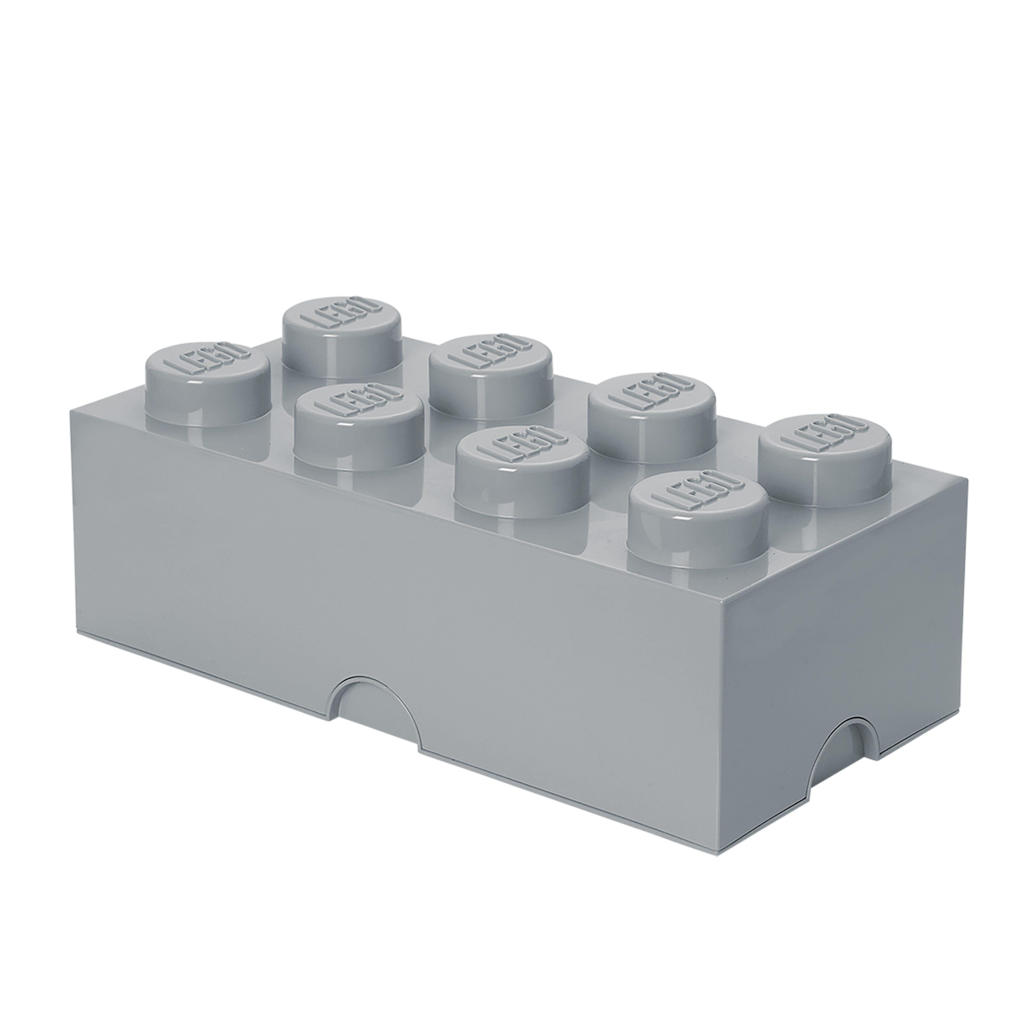 8-Stud Storage Brick - Stone Gray