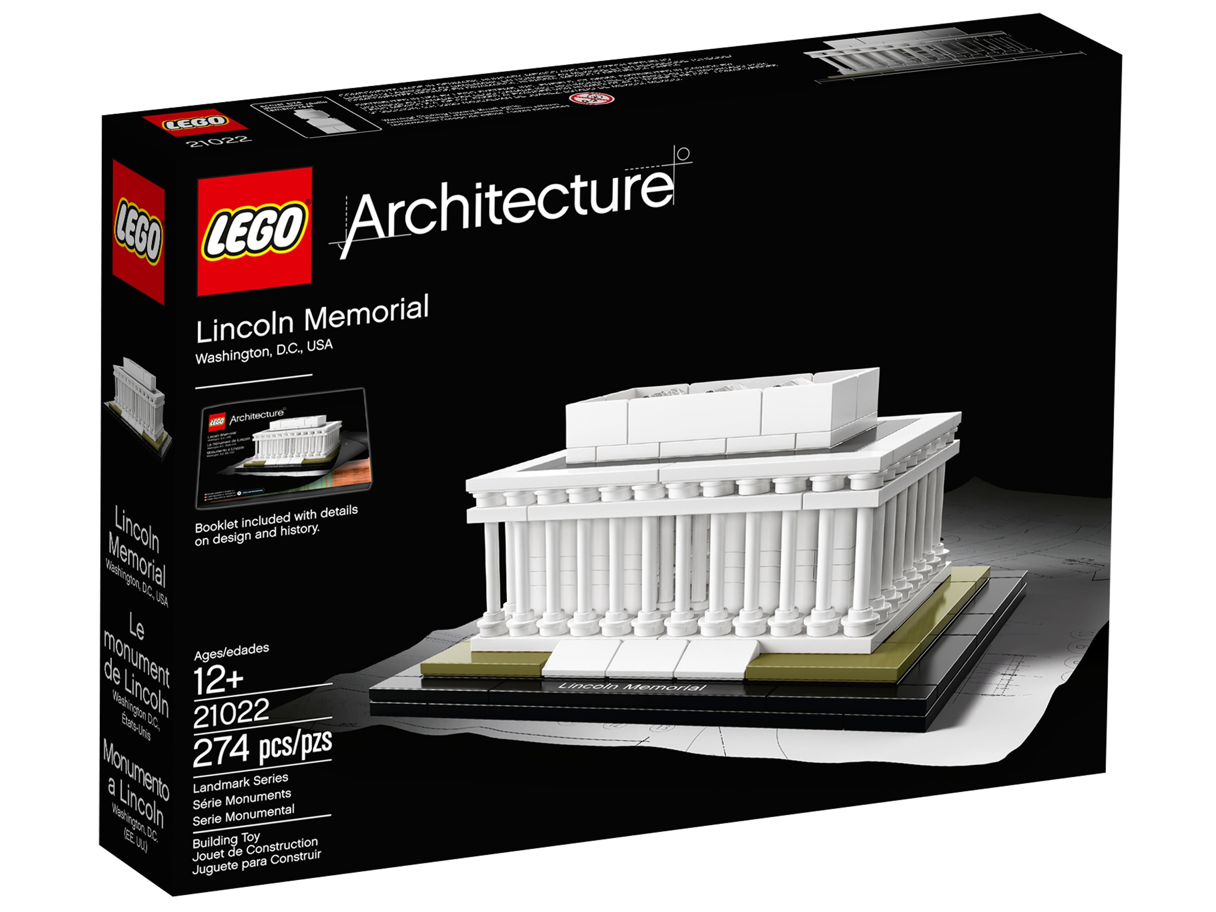 Lego® Architecture Zubehör 1x Fliese 1x8 Lincoln Memorial aus Set 21022 Neu 