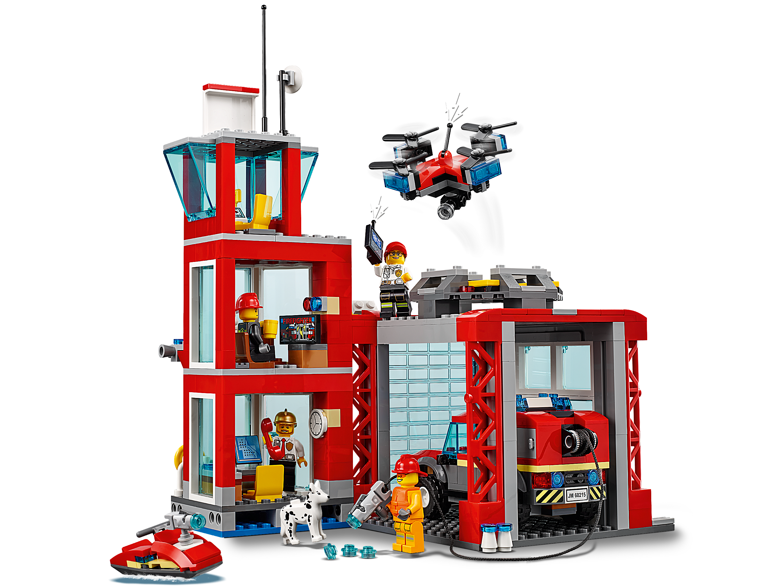 LEGO City La caserne des pompiers 60215