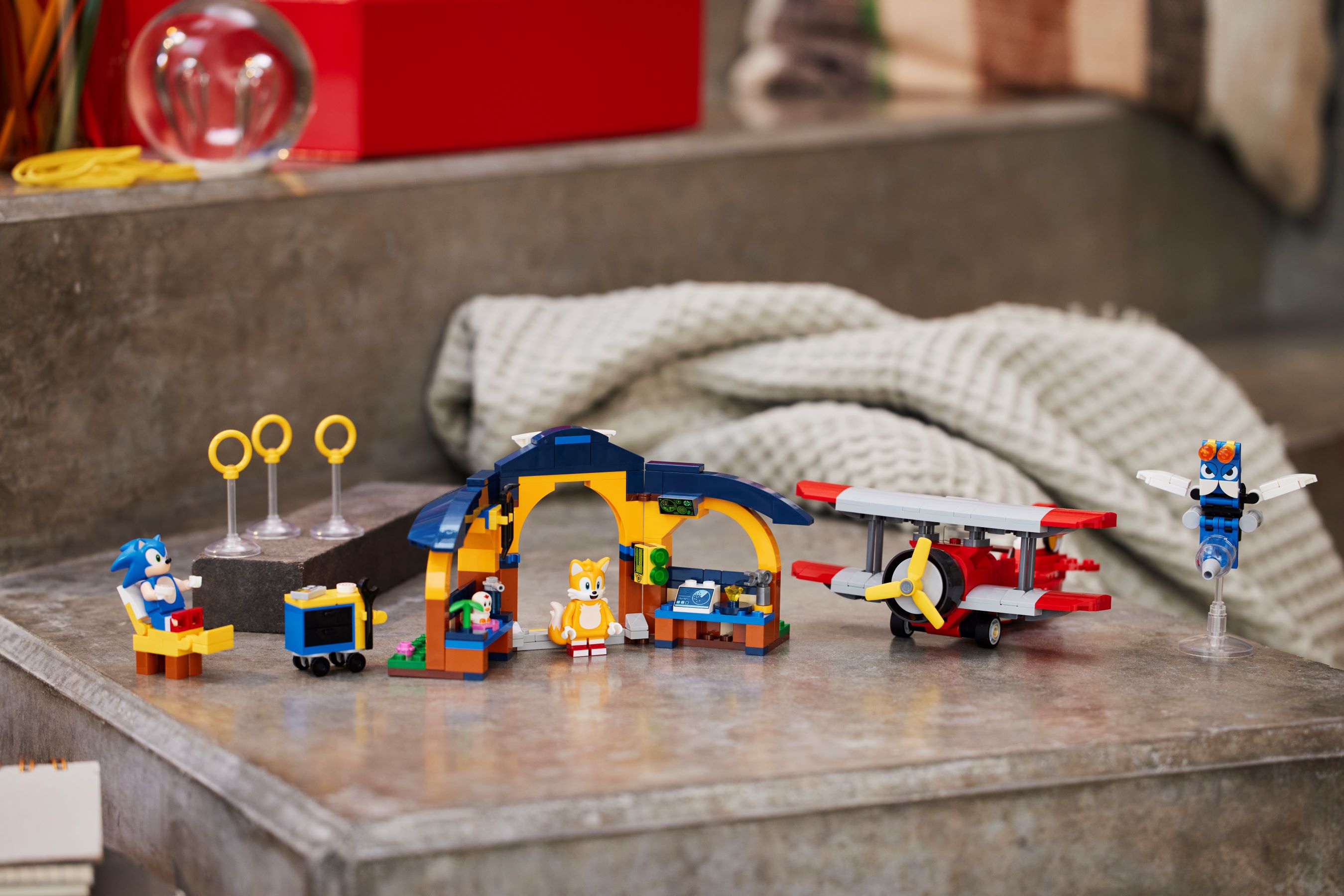 Lego Sonic - Oficina Do Tails E Avião Tornado