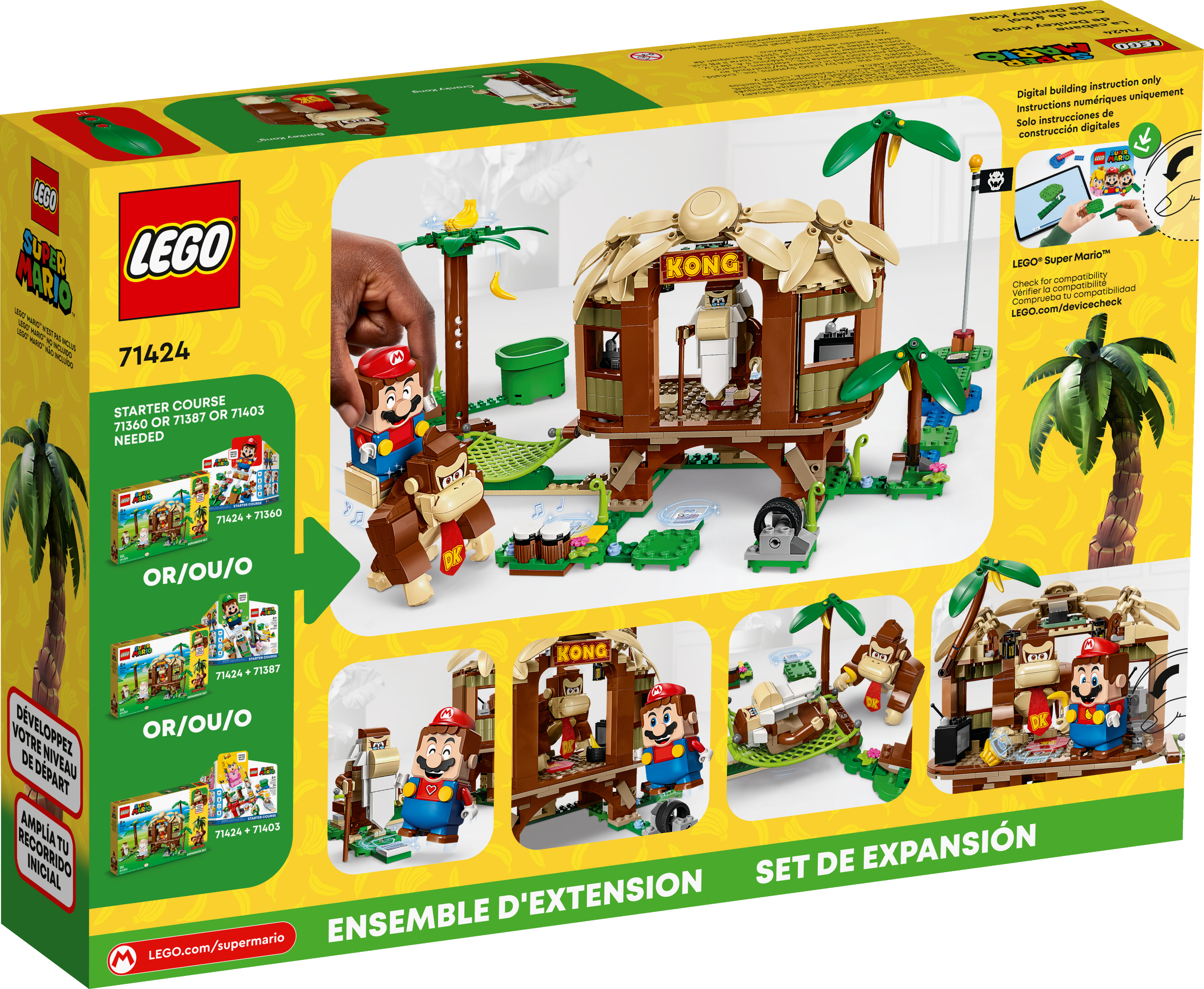 Donkey Kongs trætophus – udvidelsessæt 71424 LEGO® Super Mario™ | Officiel Shop DK