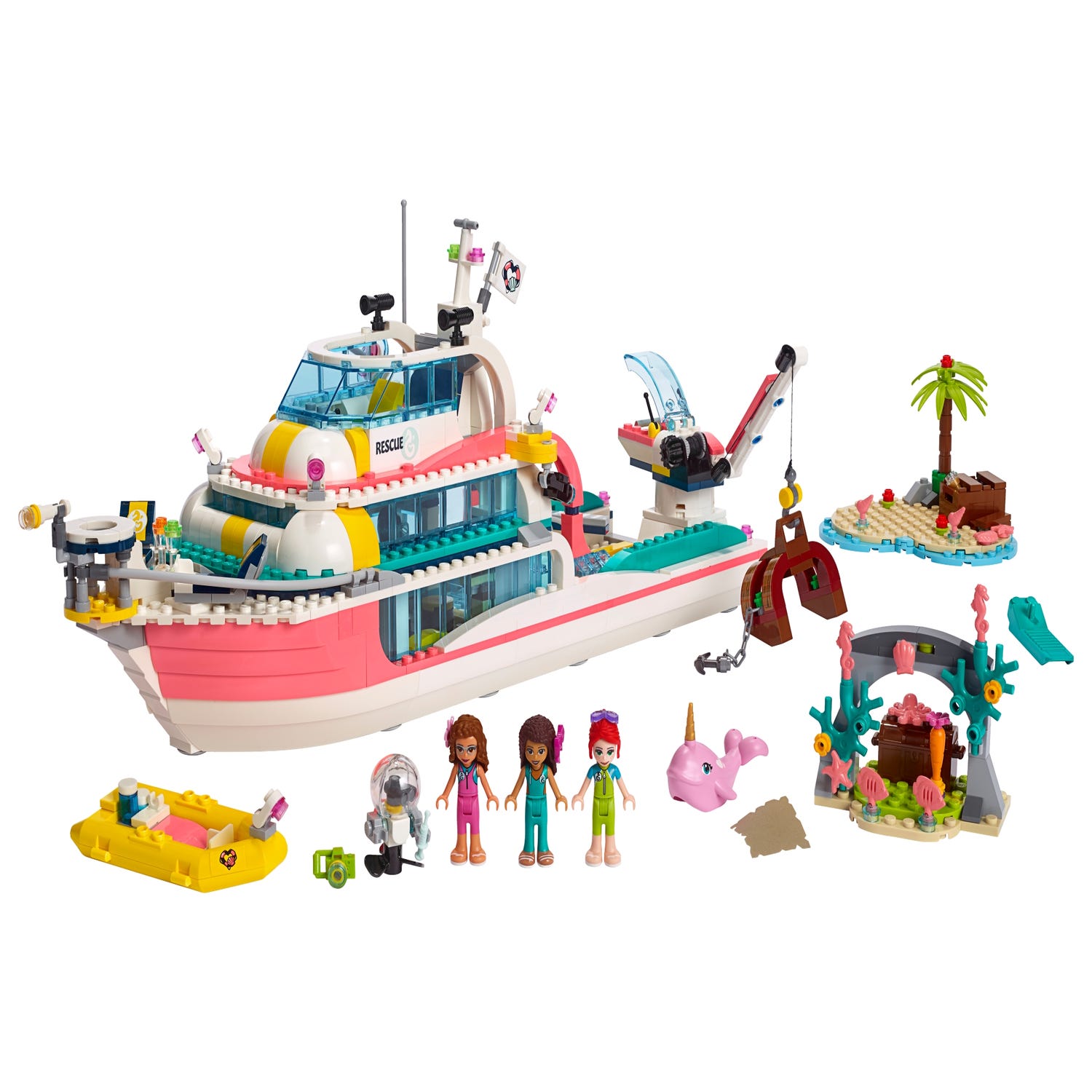 Rescue Mission Boat 41381 | Friends Buy online at the Official LEGO® Shop US