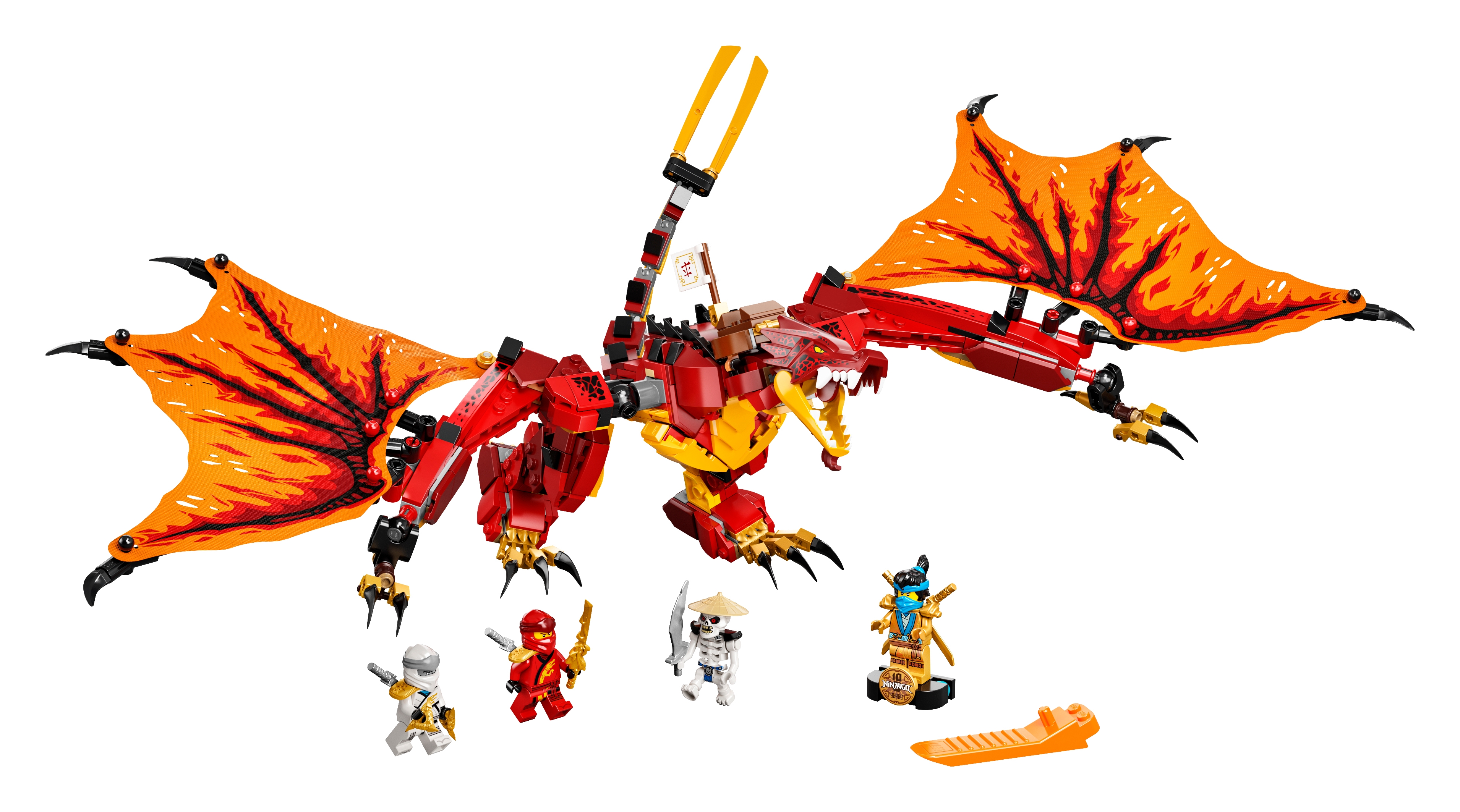 Lego 71753 Ninjago Legacy Fire Dragon Attack Building Set 563 Pieces 8 Years 