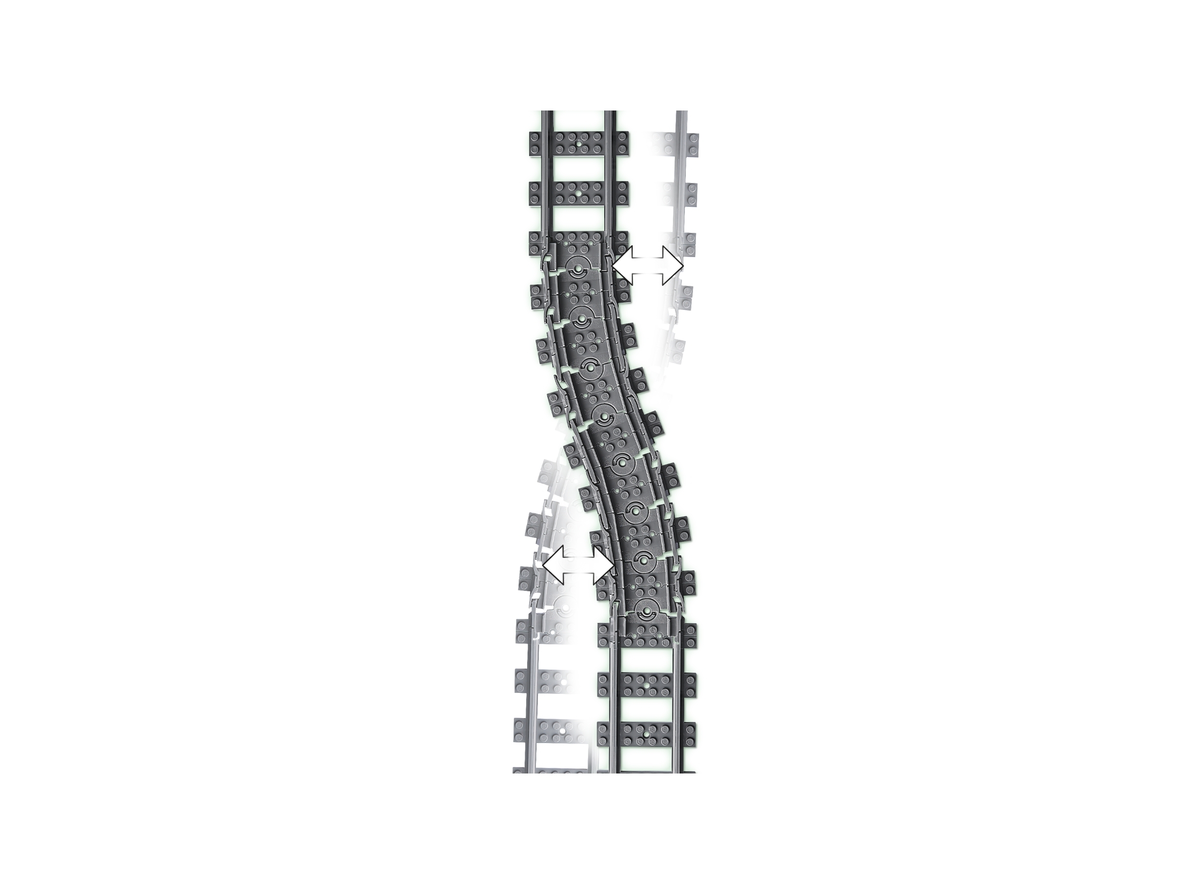 LEGO City Tracks 60205-20 Pieces Extension Accessory Set, Train Track and  Railway Expansion, Compatible with LEGO City Sets, Building Toy for Kids