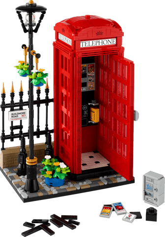 Red London Telephone Box — LEGO set 21347