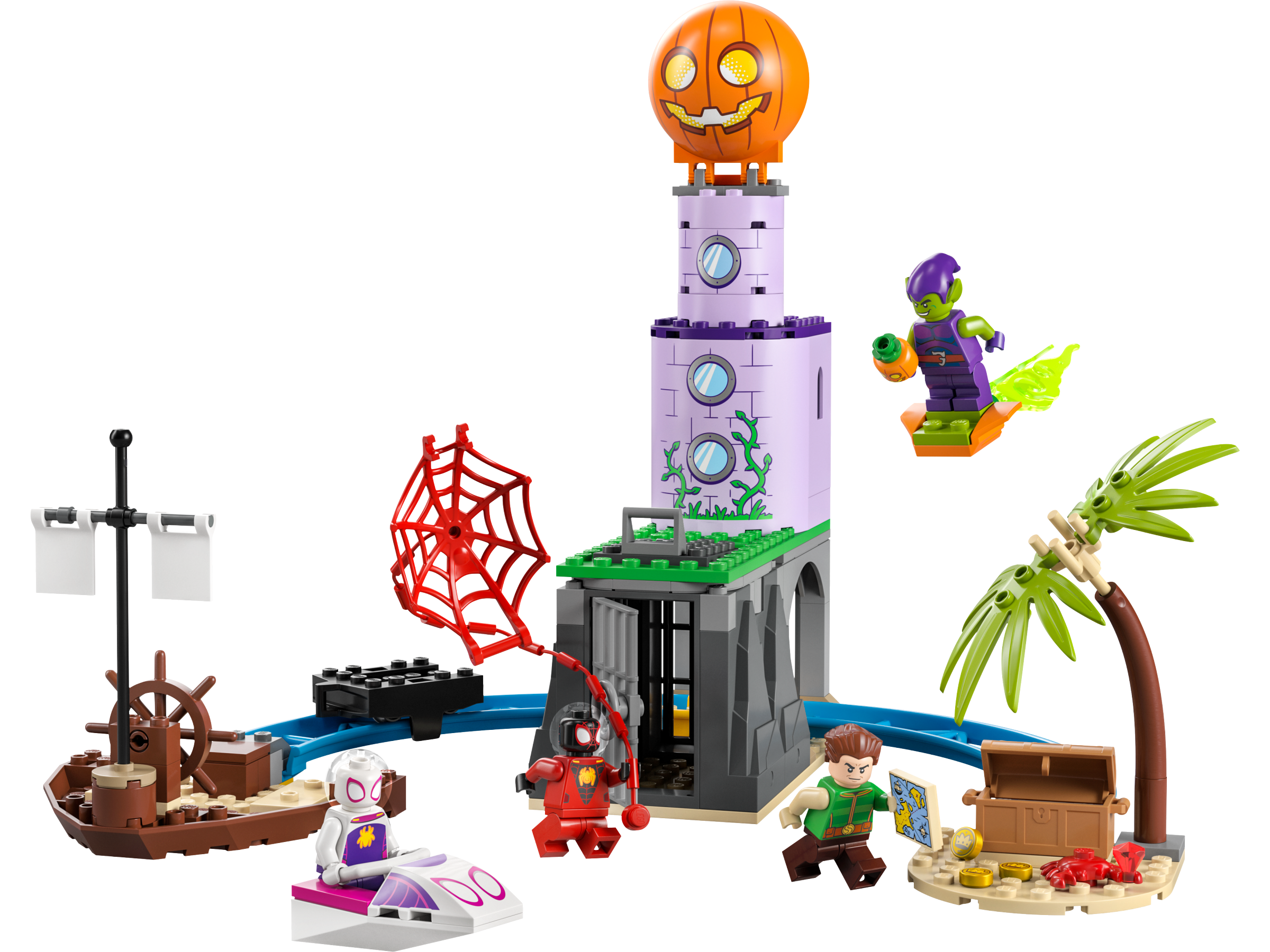 Grap Aan het leren stroomkring Team Spidey at Green Goblin's Lighthouse 10790 | Spider-Man | Buy online at  the Official LEGO® Shop US