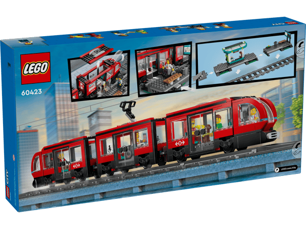 LEGO 60423 Le tramway et la station du centre-ville — visuel 8 sur 8