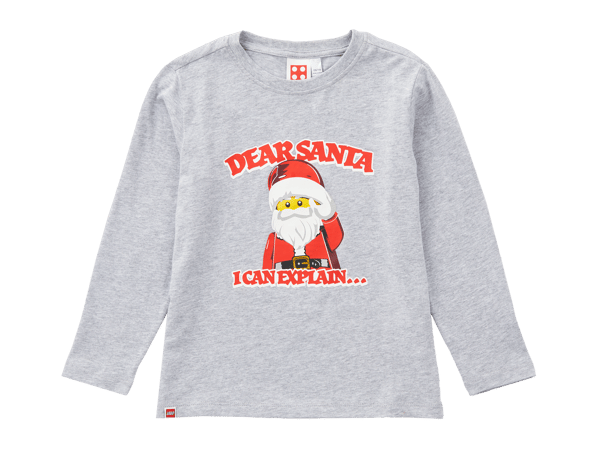 Kids' Long Sleeve Dear Santa T-Shirt - Image 1