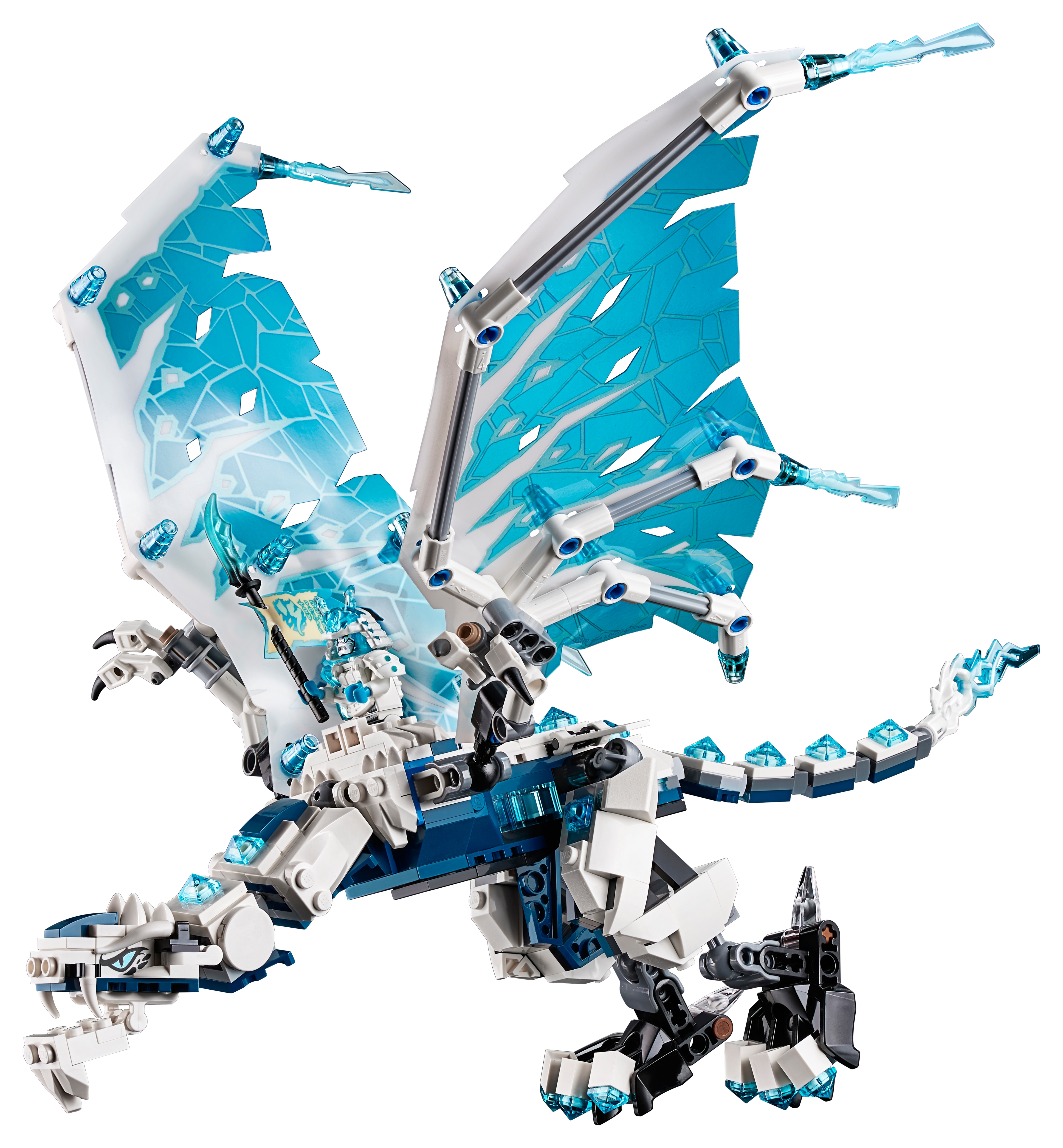 ninjago lego white dragon