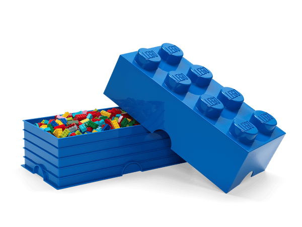 LEGO 5006921 La brique de rangement 8 tenons – bleu — visuel 4 sur 4