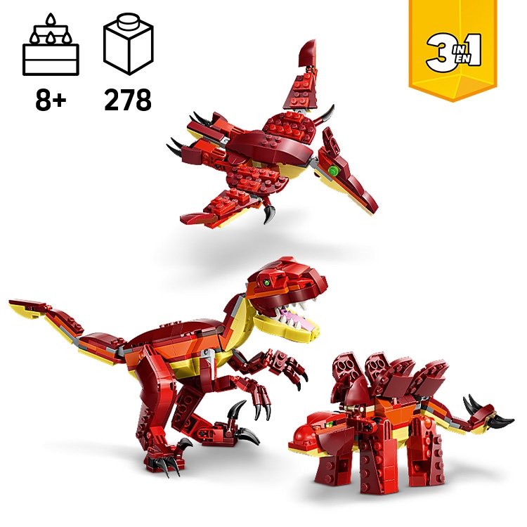 Fierce Dinosaur 31379 | Creator 3-in-1 | Buy online at the