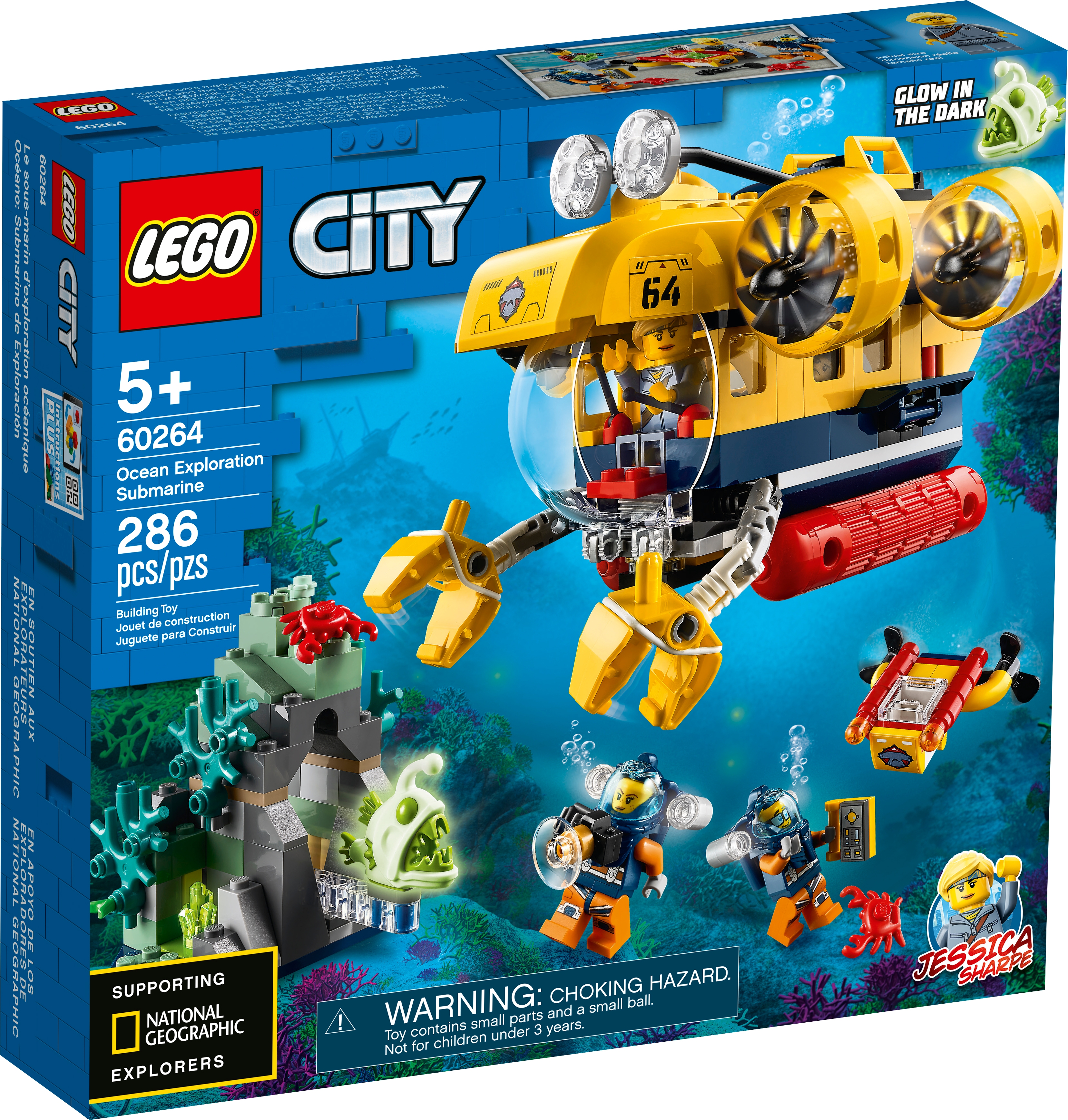 Lego 60264 City Ocean Exploration Submarine Building Set 