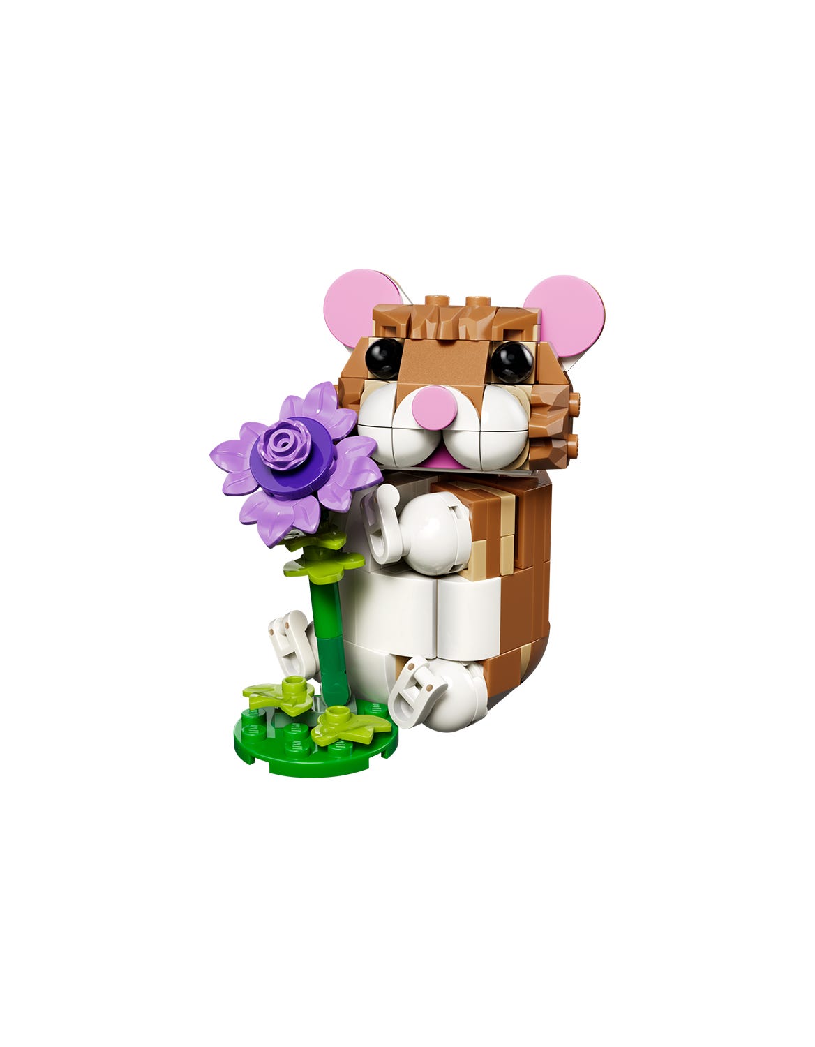 Niedlicher Hamster mit Blume