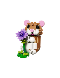 Sød hamster med blomst - 31376 - Creator 3-i-1