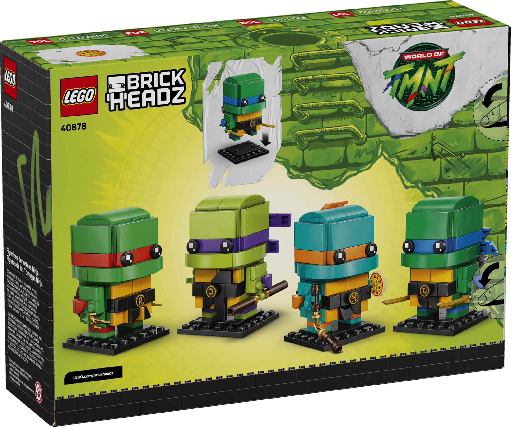 Teenage Mutant Ninja Turtles Figures 40878 | BrickHeadz | Buy