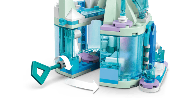 LEGO 43278 Château d’Arendelle et palais de glace d’Elsa miniatures — visuel 7 sur 8