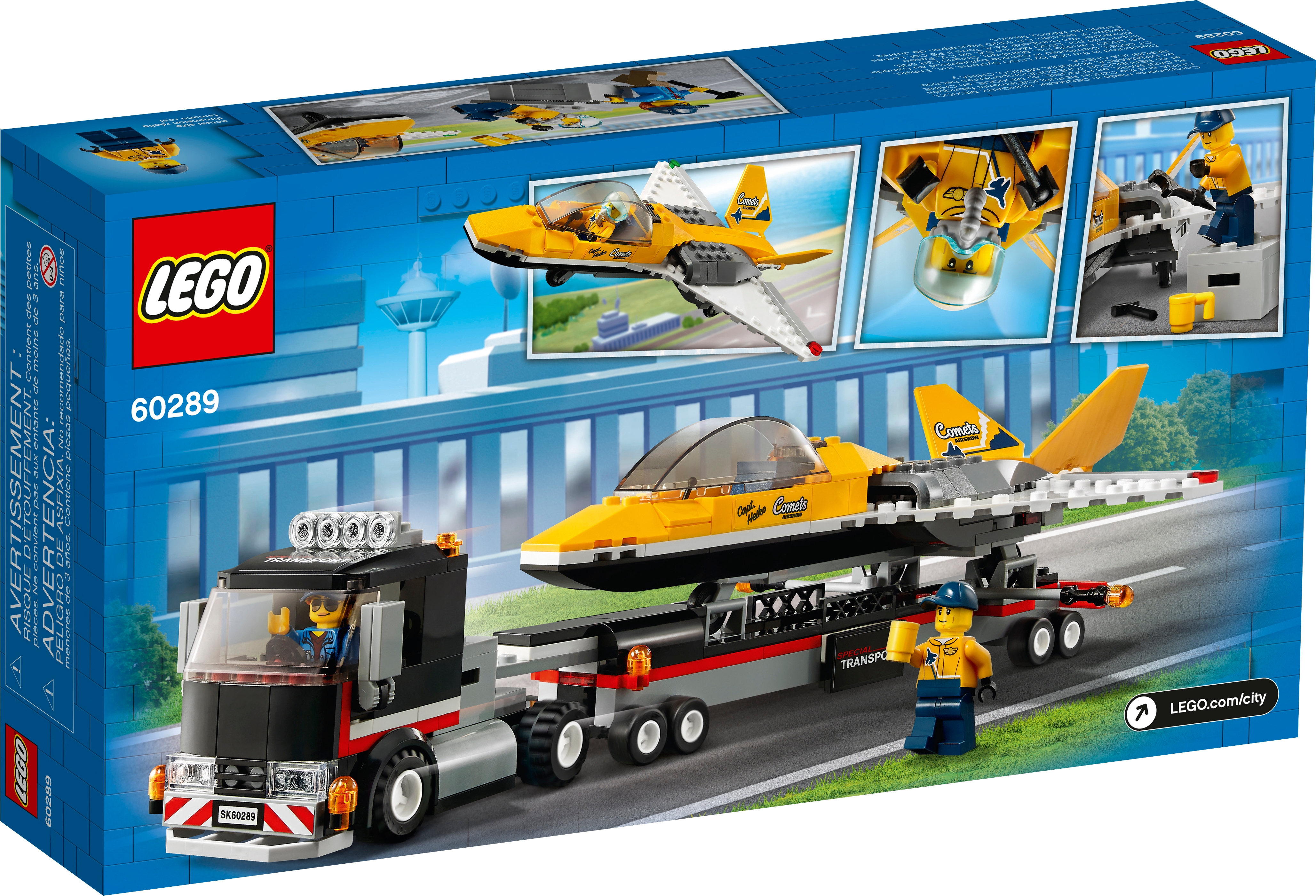 LEGO City 60289 Le transport d'avion de voltige 