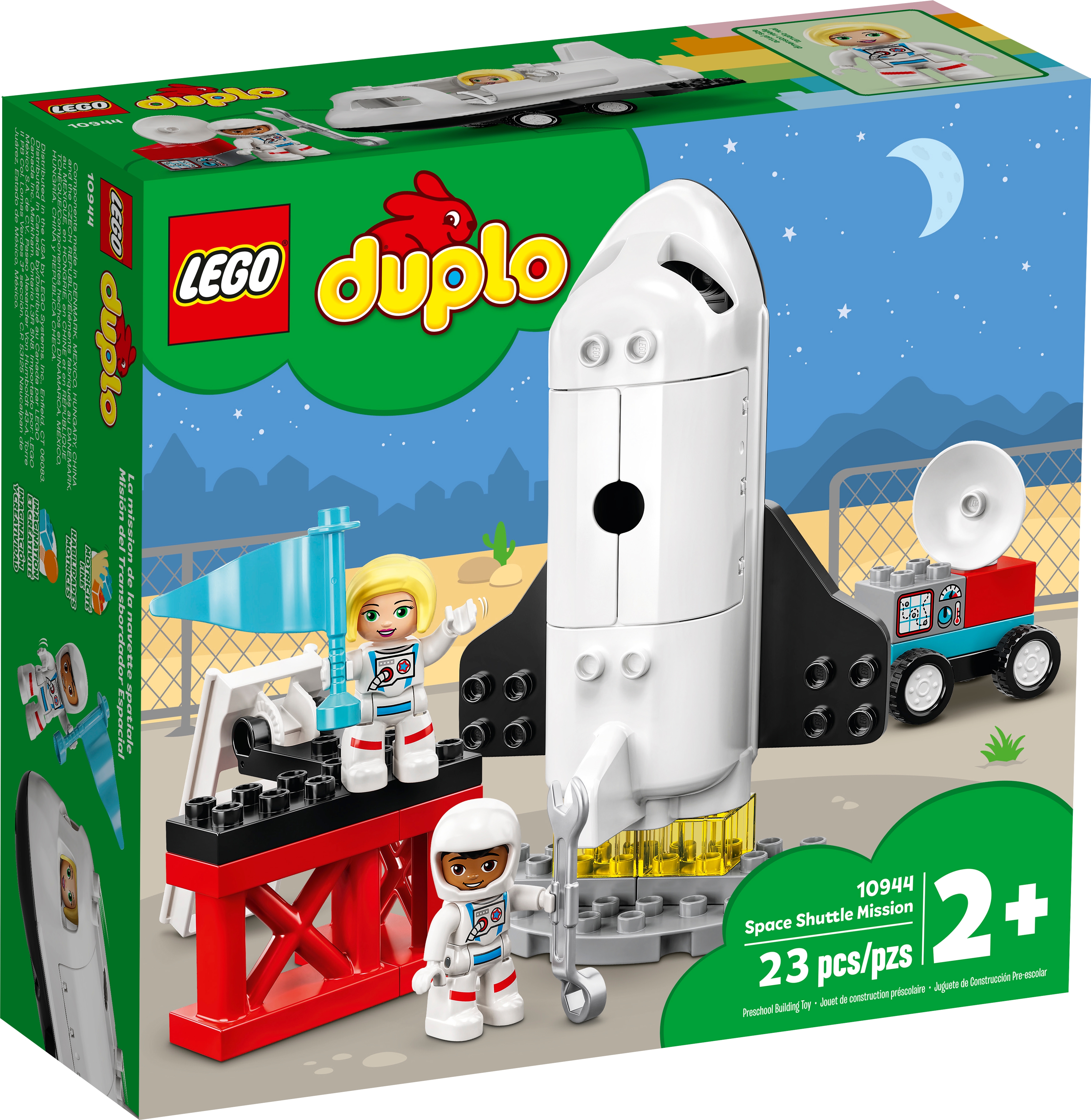 Lego 10927 DUPLO Town Pizza Stand Playset with Pizza and Dog Figure, Large Bricks Toy for Toddlers 2+ Year Old 