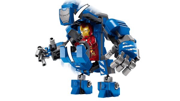LEGO 76315 Le laboratoire d’Iron Man : la salle des armures — visuel 4 sur 8