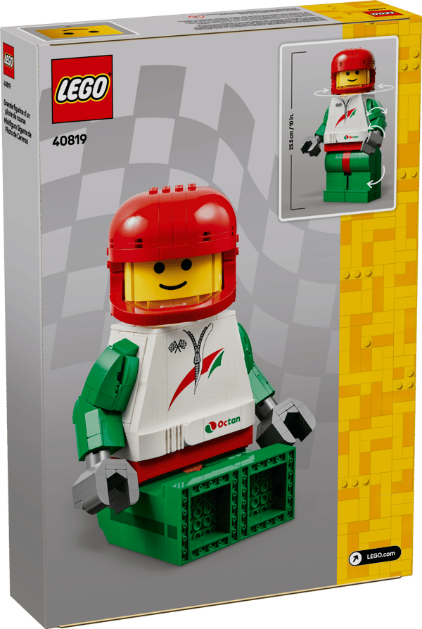 LEGO 40819 Grande minifigurine de pilote de course — visuel 6 sur 6