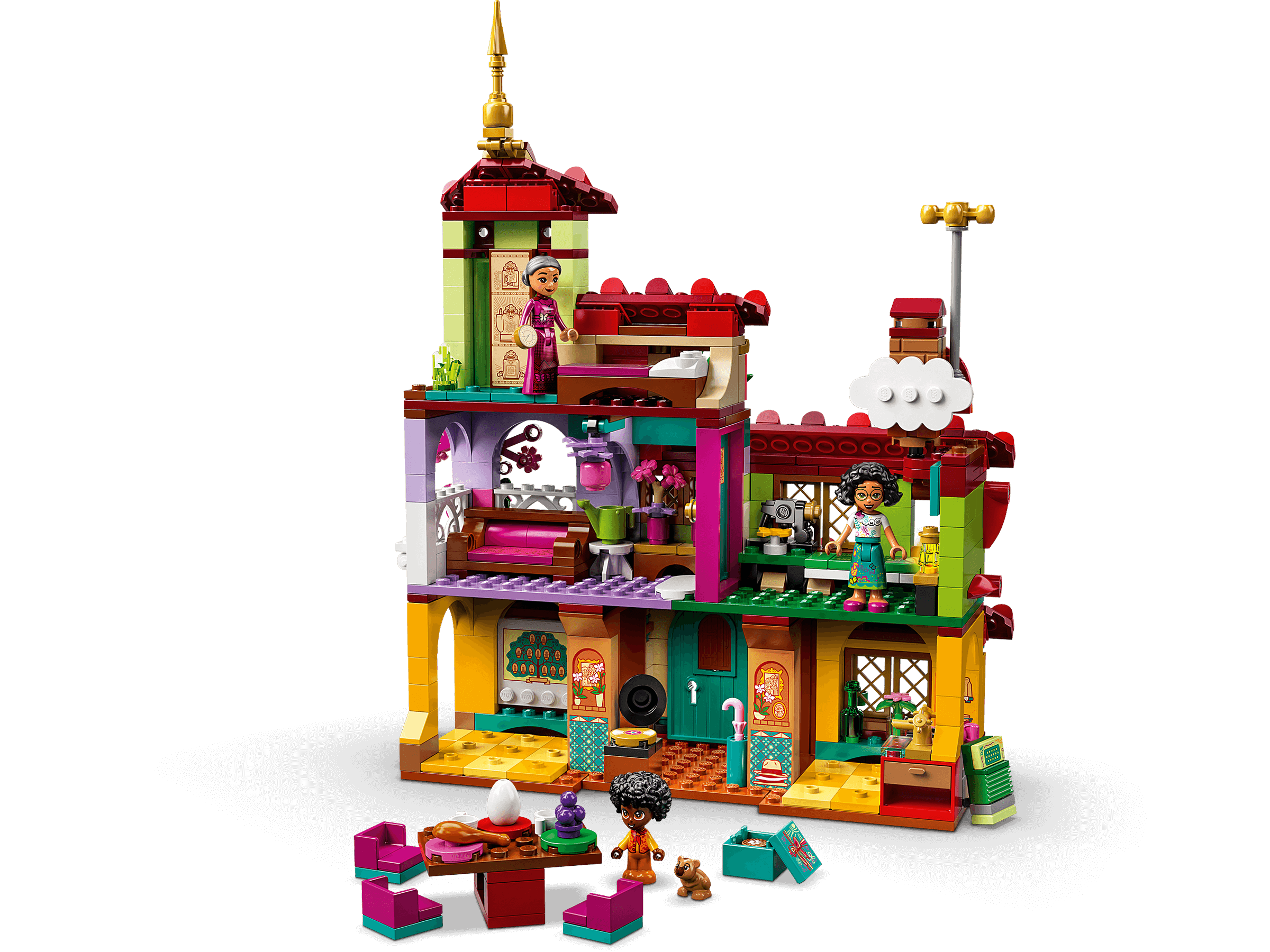 Lego 43202 disney princess la maison madrigal, jouet de construction, mini- poupees, idee de cadeau enfant +6 ans film encanto LEGO43202 - Conforama
