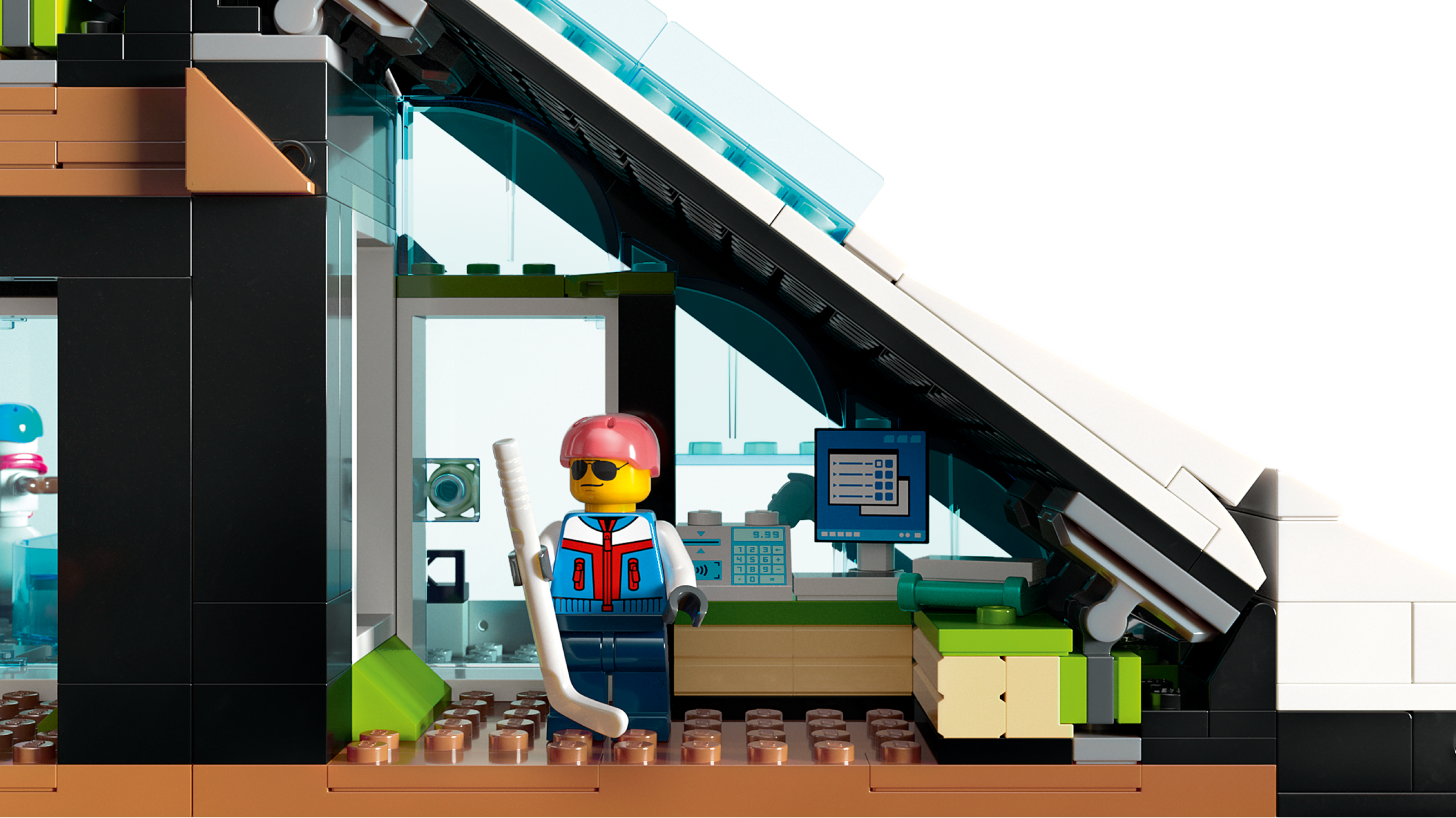 LEGO City 60366 Centro Sci e Arrampicata, Modular Building Set a 3 Livelli  con Pista e 8 Minifigure, Regalo per Bambini 7+ - LEGO - My City - Edifici  e architettura - Giocattoli