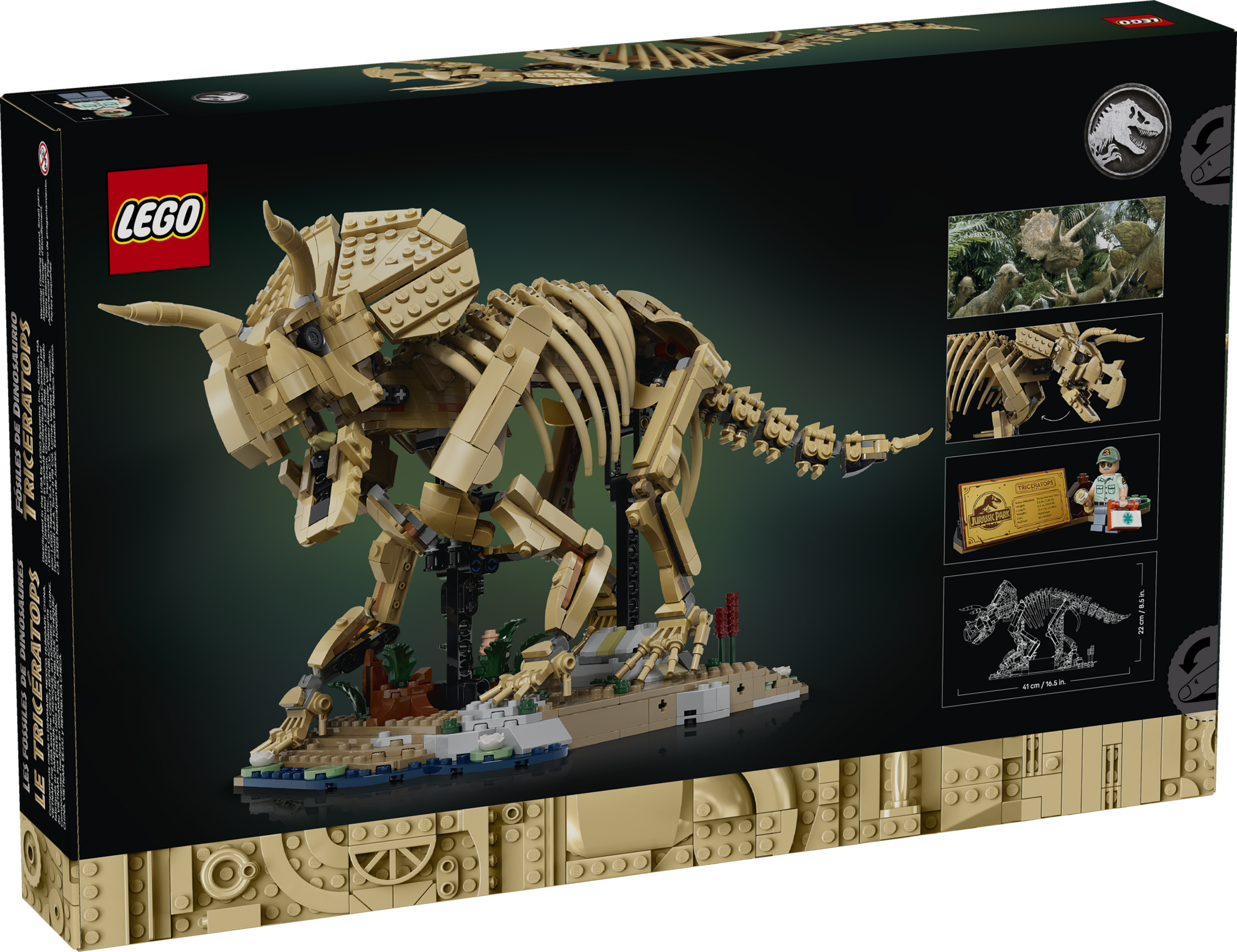 ペコりす Dinosaur Fossils: Triceratops 77985 | Jurassic World™ | Buy online