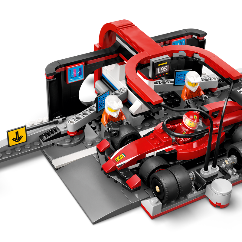 F1® Pit Stop & Pit Crew with Ferrari Car