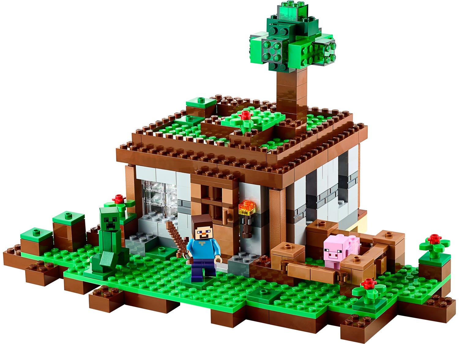 Lego Minecraft House LEGO Minecraft: The Training Grounds Cave House Set (21183) Toys