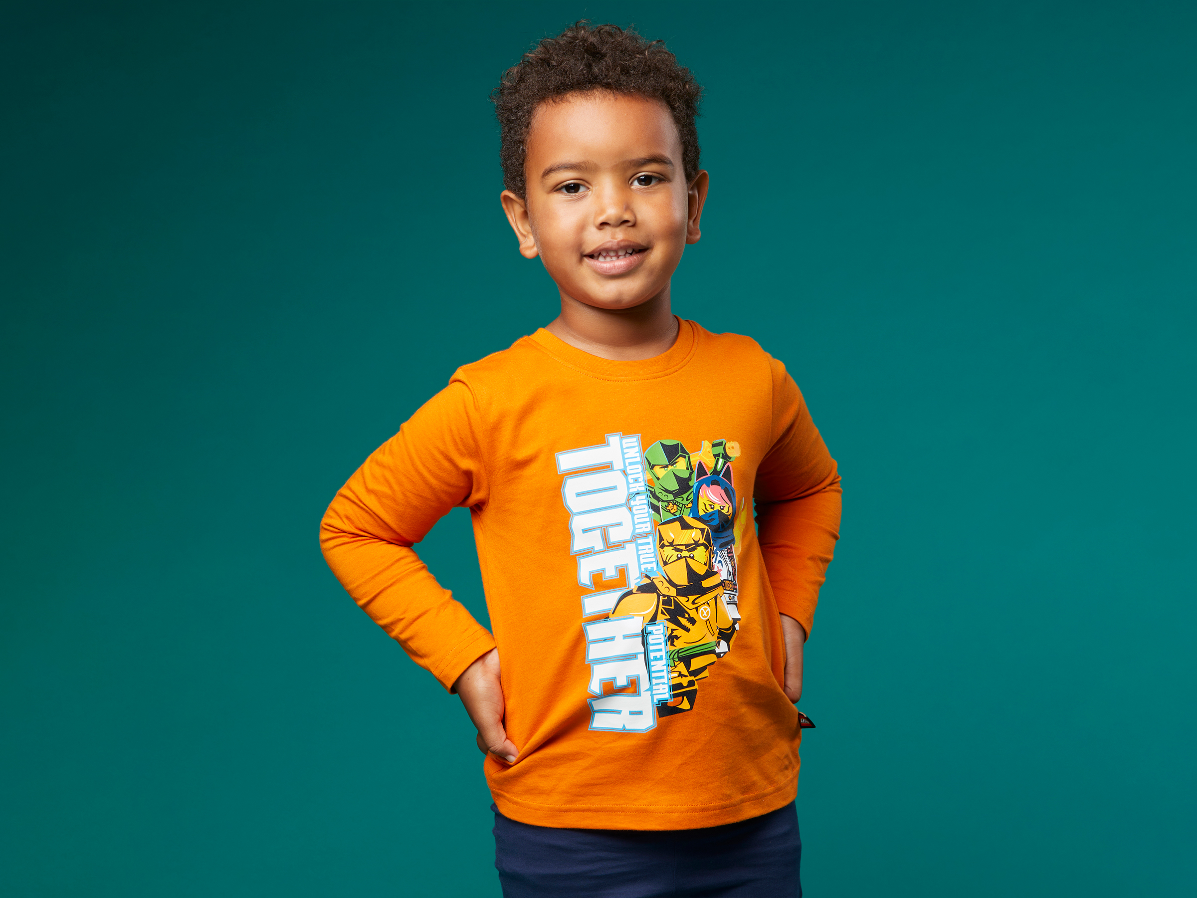 Kids Long-Sleeve T-Shirt – Dark Orange 5009134 | NINJAGO® | Buy