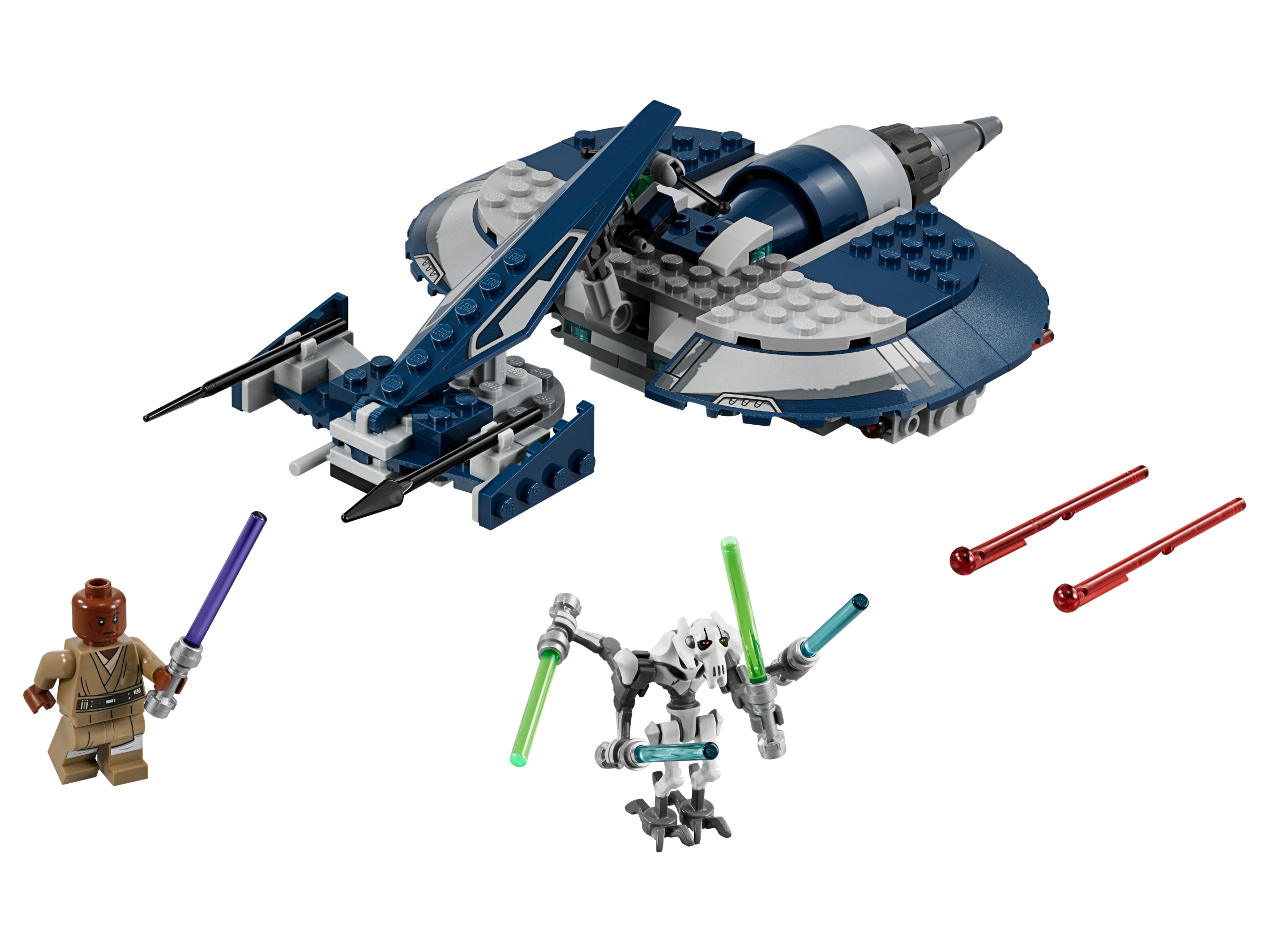 LEGO STAR WARS Général Grievous avec baster et quatre sabres laser 
