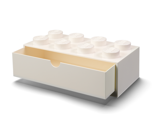LEGO 5006877 - 8-knops skrivebordsskuffe – hvid