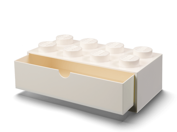 LEGO 5006877 Brique 8 tenons avec tiroir – blanc