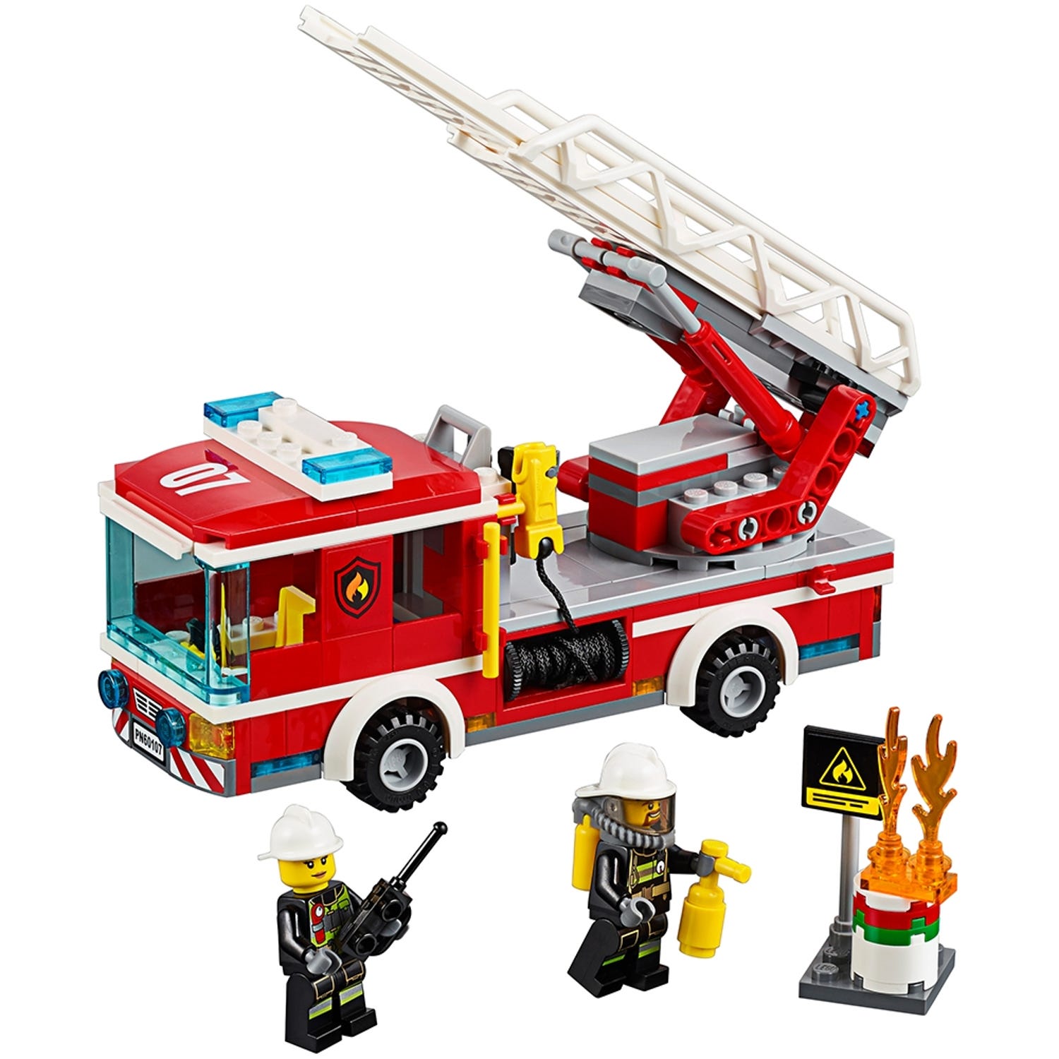 Naar boven Hij Gasvormig Ladderwagen 60107 | City | Officiële LEGO® winkel NL