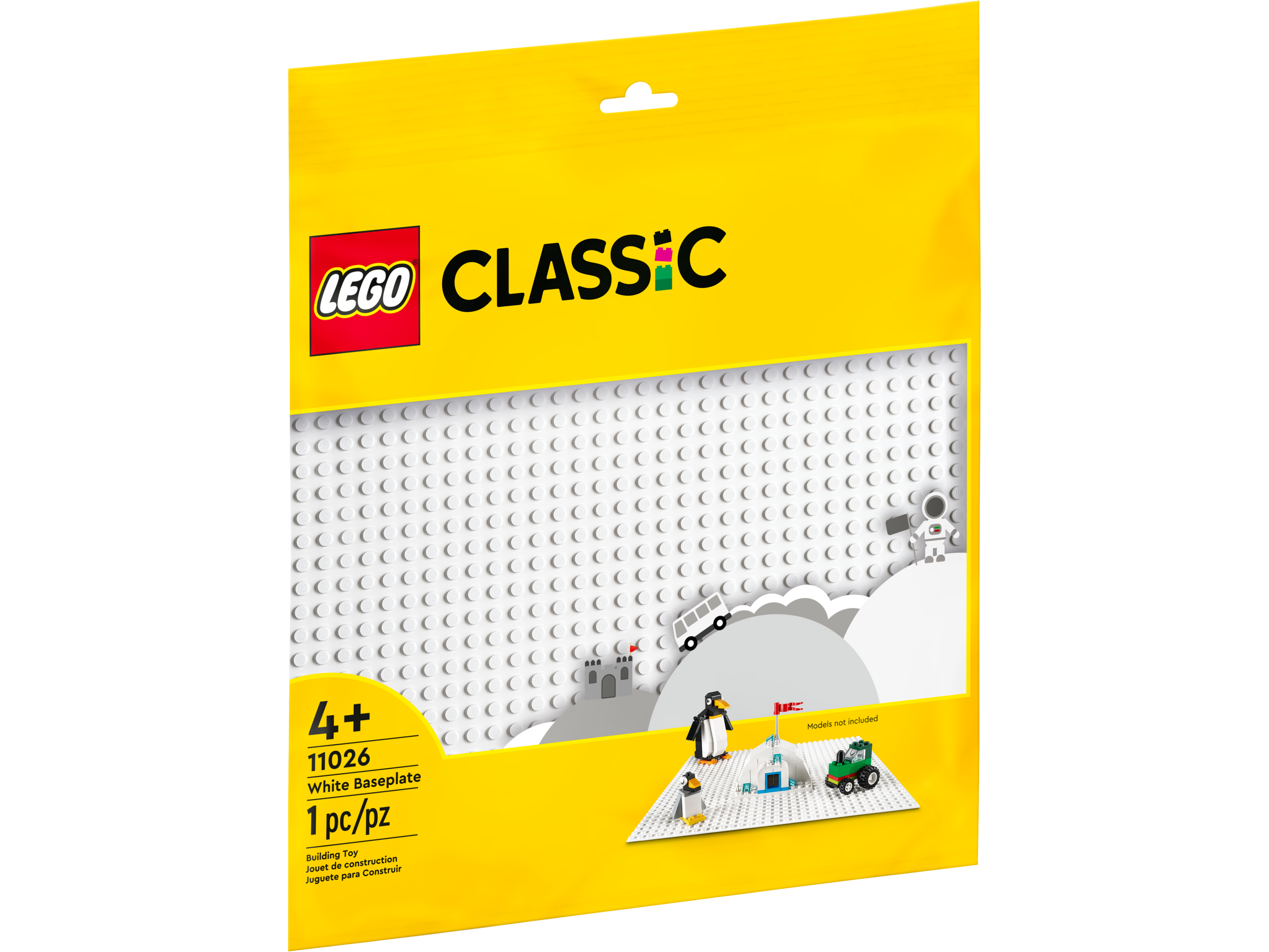 LEGO Plaque de base blanche classique 11010 jouet créatif pour enfants,  excellent jeu d'imagination ouvert pour les constructeurs LEGO (1 pièce) :  : Jeux et Jouets