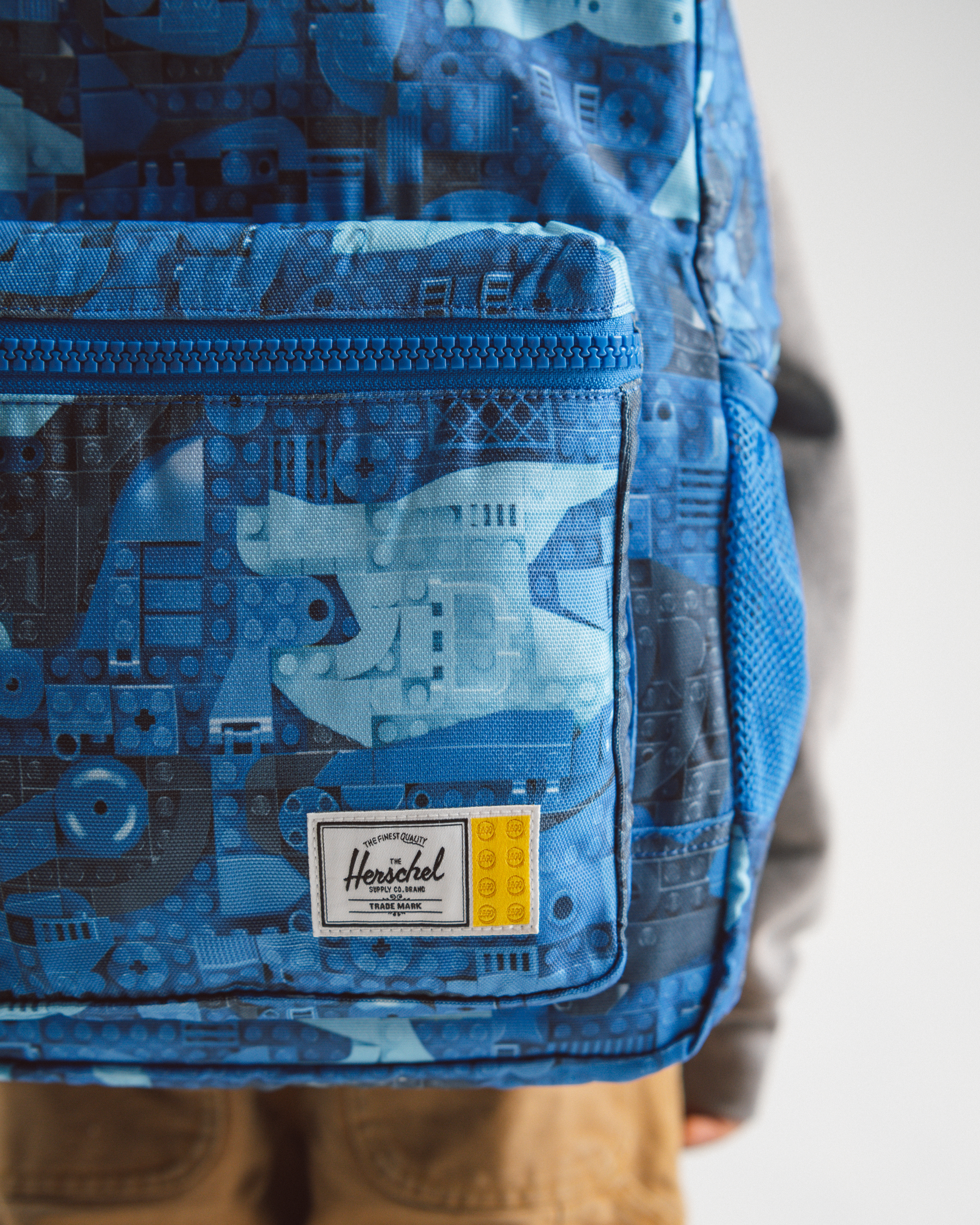 denim backpack herschel Classic XL  Supply Co. USA Single front pocket with key clip for additional storage Herschel Supply x LEGO Youth