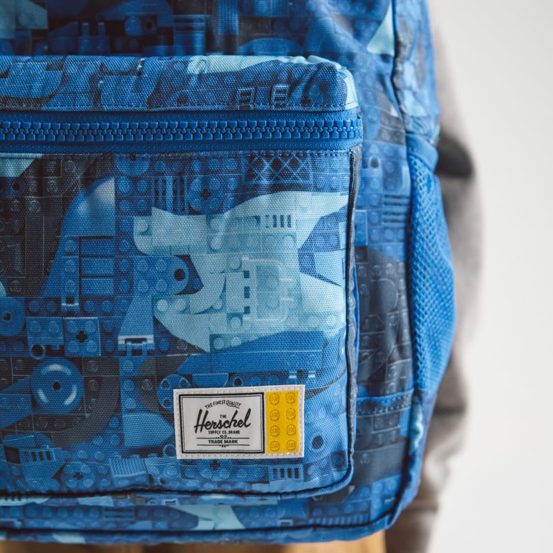 denim backpack herschel Classic XL Supply Co. USA Single front pocket with key clip for additional storage Herschel Supply x LEGO Youth