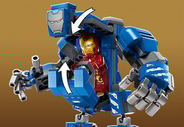 Tony Stark Lego Armature Iron Man Tony Stark Mansion Casa Di Iron