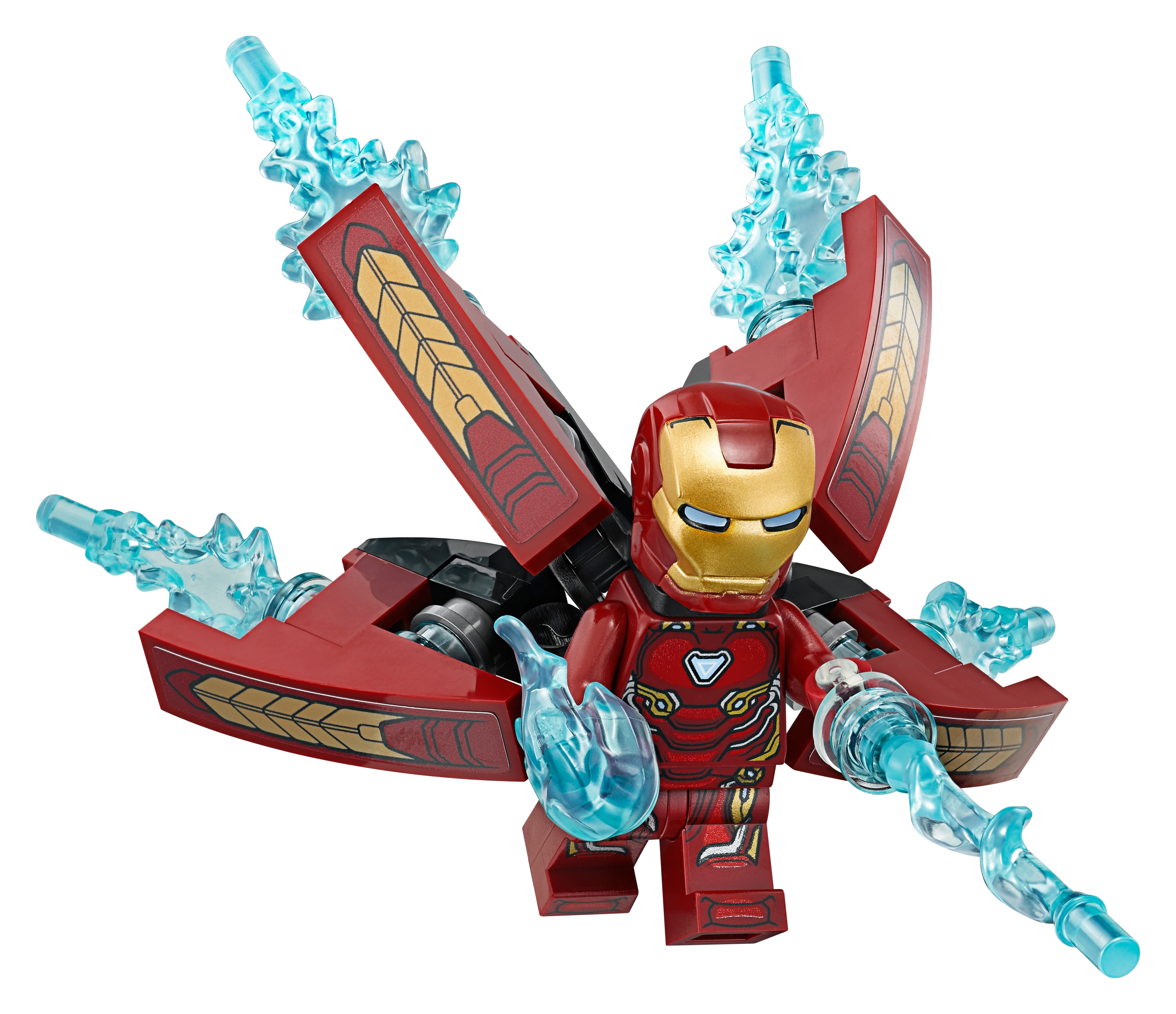 Lego Custom Iron Man Stark Red Inifinity Gauntlet Block Avengers: Endgame 