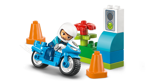 Blue Police Motorcycle - Image 8