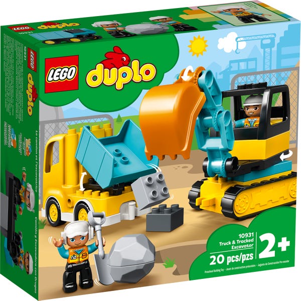 Lego Duplo vrac : cubes, briques, personnages et engins