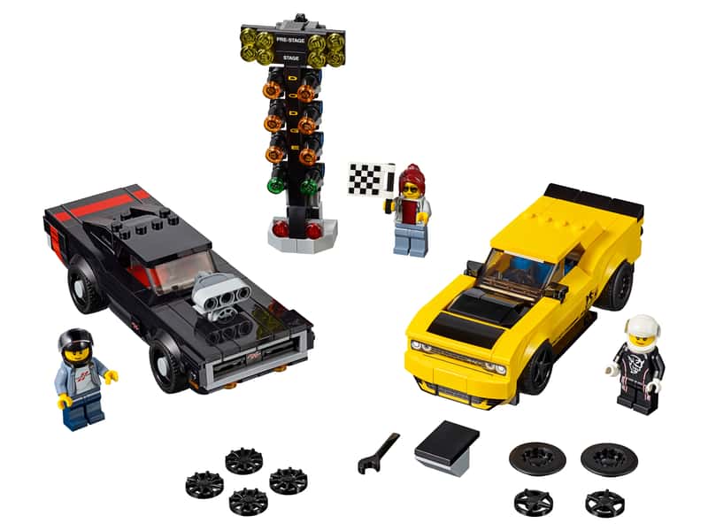 2018 Dodge Challenger SRT Demon e 1970 Dodge Charger R/T — set LEGO 75893