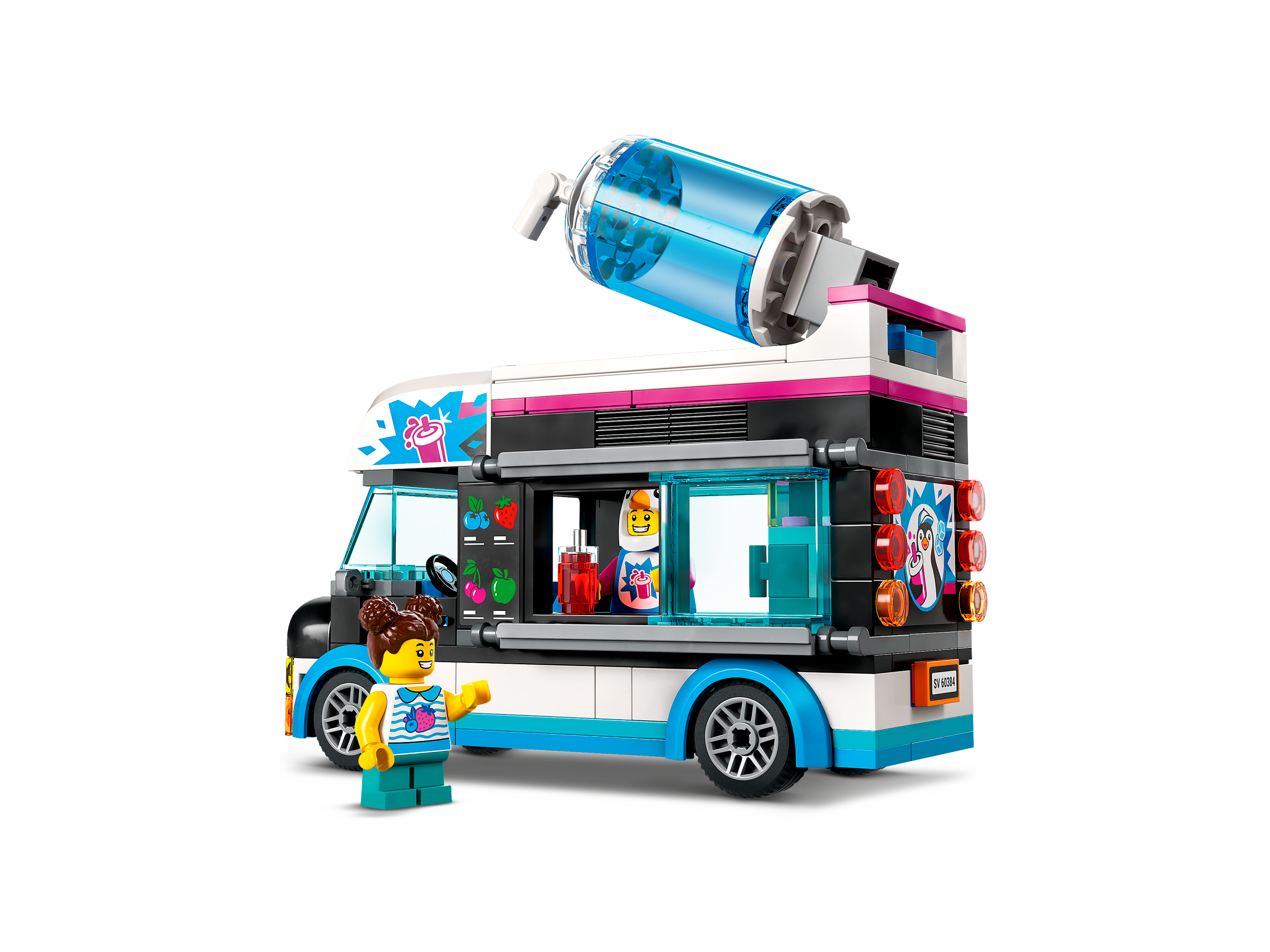 LEGO 60384 City Il Furgoncino delle Granite del Pinguino, Caion
