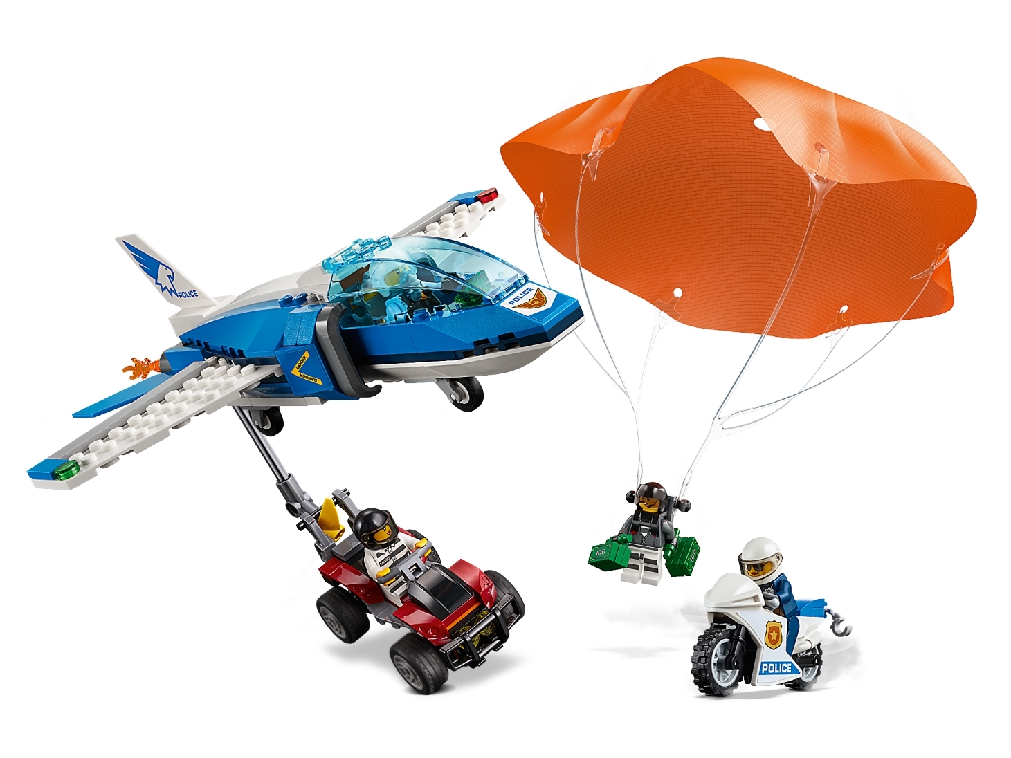 60208 for sale online LEGO Sky Police Parachute Arrest City Police