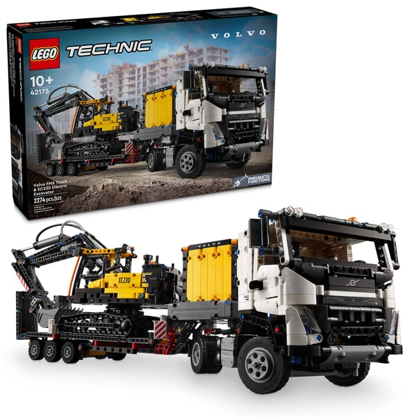 LEGO 42175 Camion Volvo FMX et pelleteuse électrique EC230 — visuel 2 sur 8