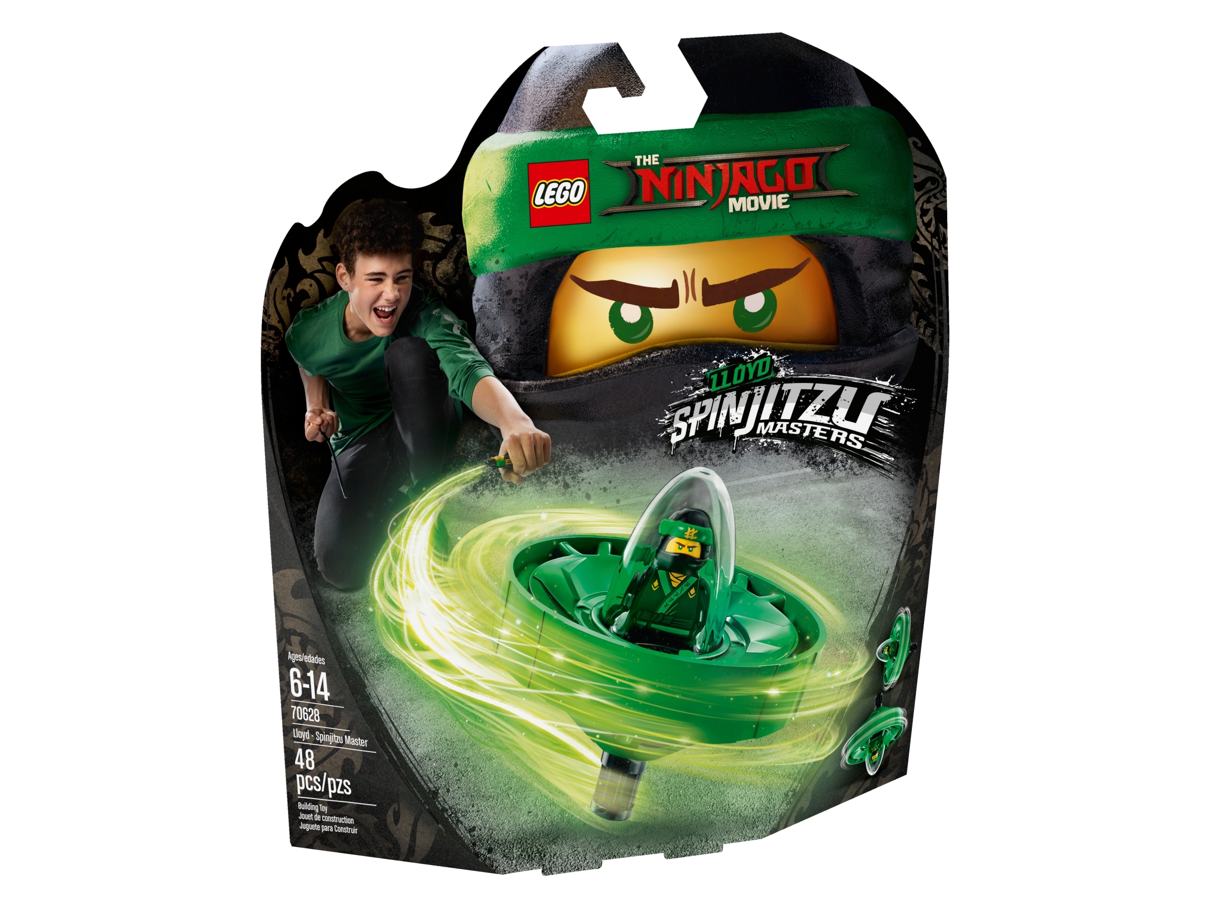 LEGO 70628 Lloyd Spinjitzu Master the Ninjago Movie green ninja spinner